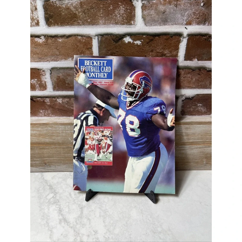 Beckett Football Card Monthly Magazine #14 Bruce Smith May 1991 Buffalo Bills
